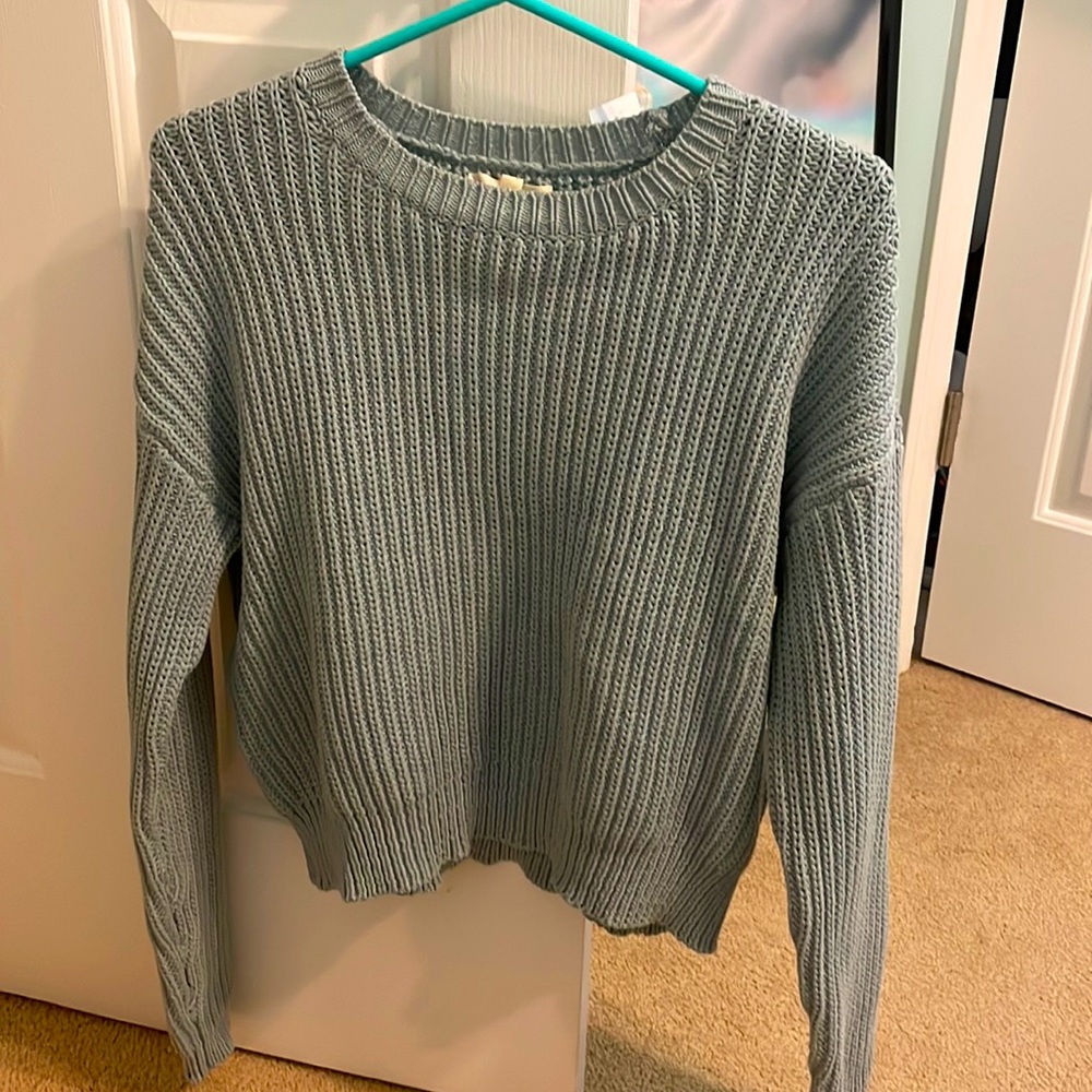 Pacsun teal/ blue sweater; never used; size small; style 0215